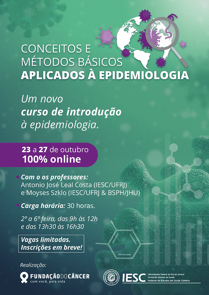 Vem aí um novo curso de Epidemiologia