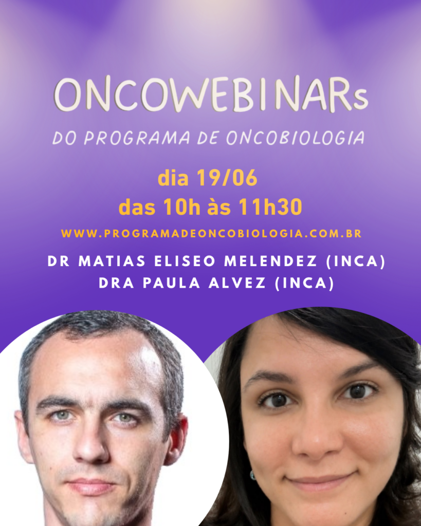 Programação de junho do OncoWebinar – sexta (19)