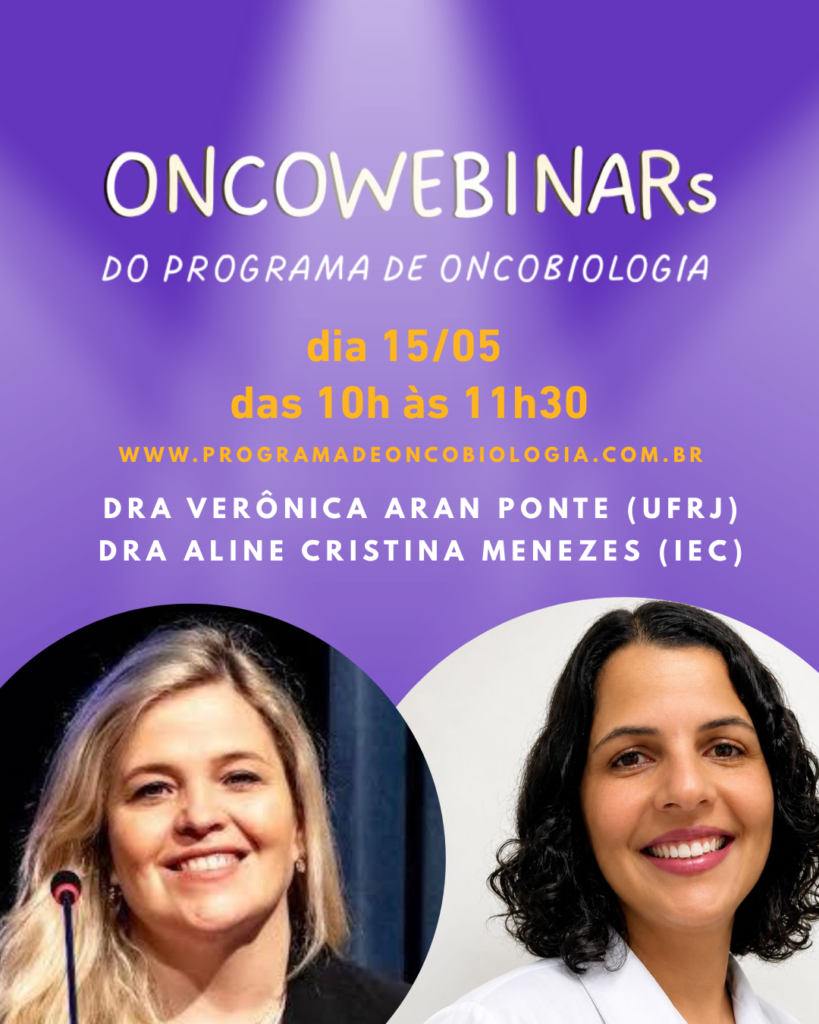 Programação de maio do OncoWebinar – sexta (15)